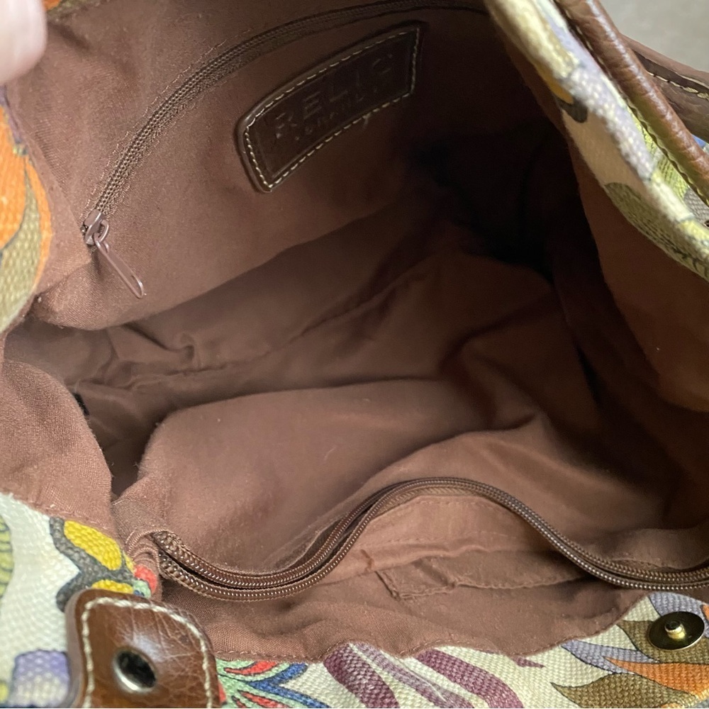 Relic by Fossil Drawstring bucket bag with Tortoise Shell Hardware - Picture 7 of 9